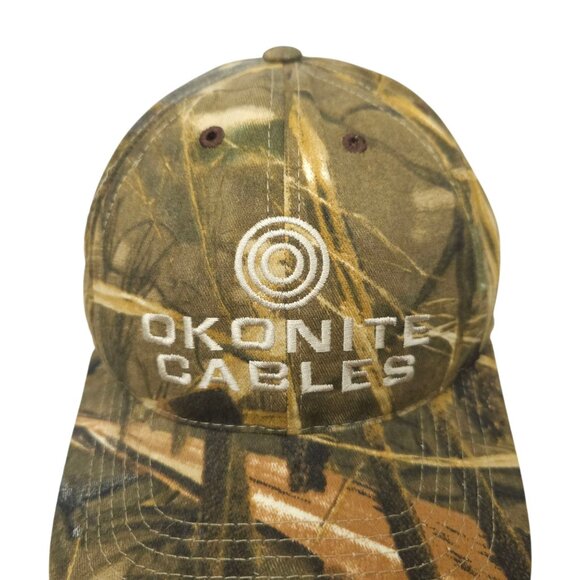 Realtree Advantage MAX 4 HD Camo Snapback Cap Trucker Hunting Hat Okonite Cables - Picture 9 of 15